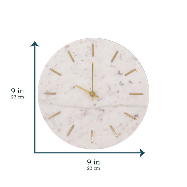 Genuine Marble Wall Clock (9 inch)